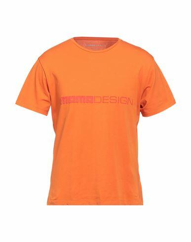 Momo Design Man T-shirt Orange Cotton, Elastane Cover