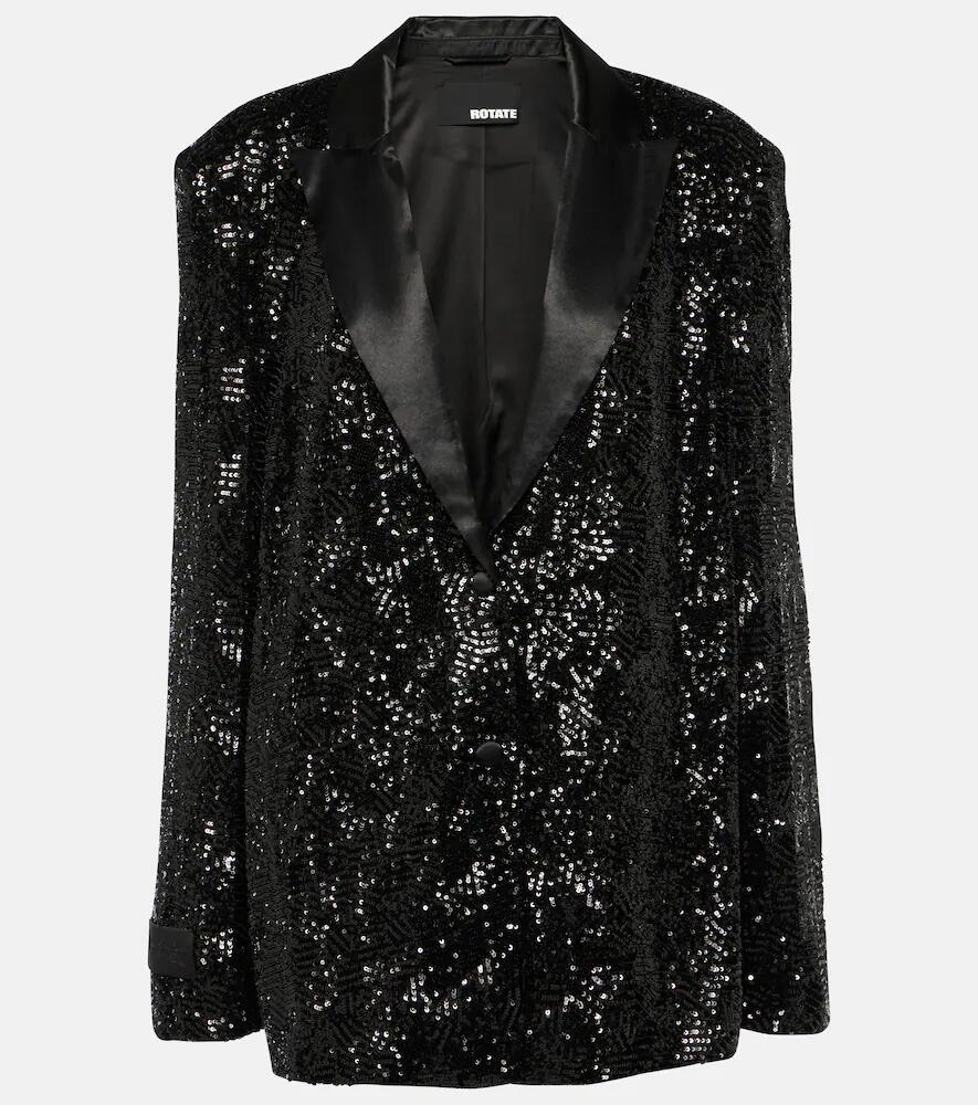 Rotate Sequined oversized blazer Cover