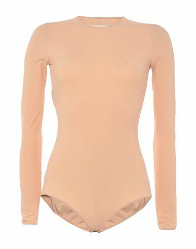 Maison Margiela Woman T-shirt Beige Polyamide, Elastane Cover