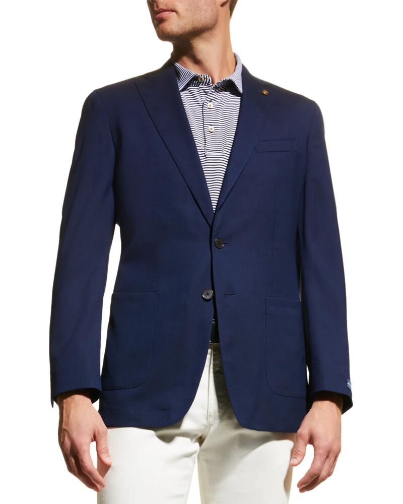 Peter Millar Men's Excursionist Wool-Silk Blazer Cover