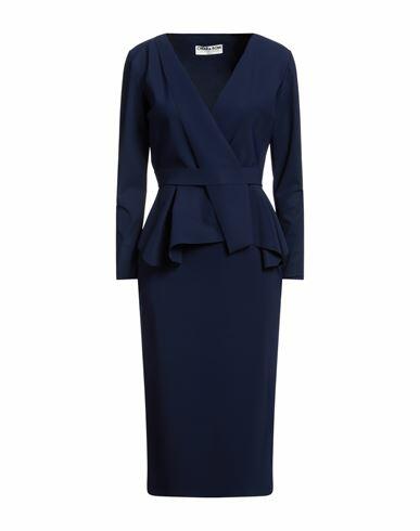 Chiara Boni La Petite Robe Woman Midi dress Midnight blue Polyamide, Elastane Cover