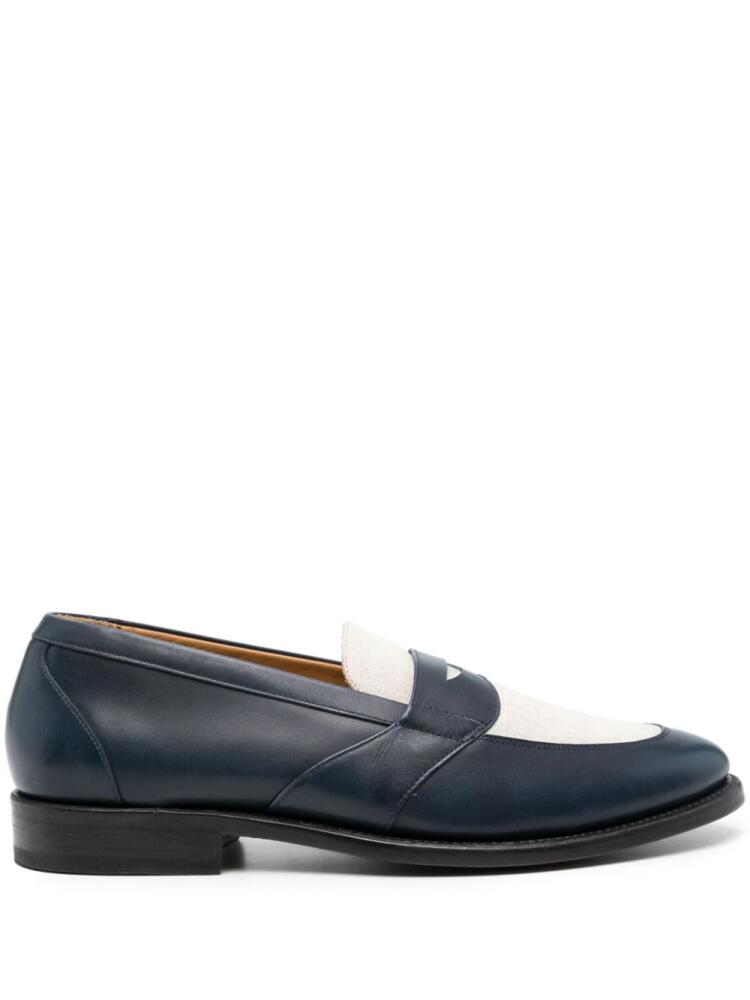 FURSAC colourblock panelled loafers - Blue Cover