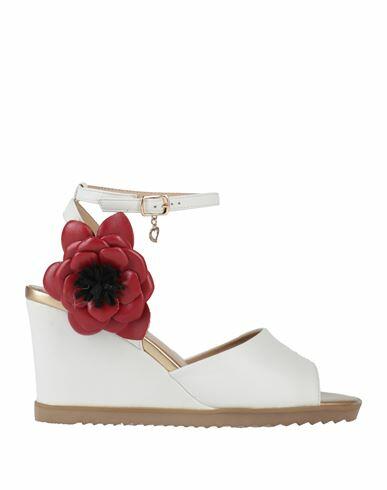 Tua By Braccialini Woman Sandals White Calfskin Cover