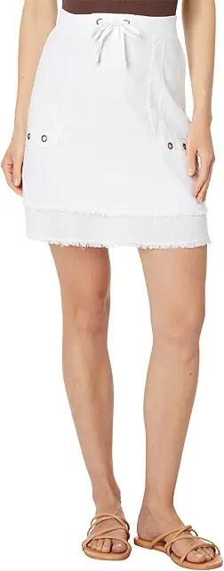 XCVI Hargen Tiered Skirt (White) Women's Skirt Cover