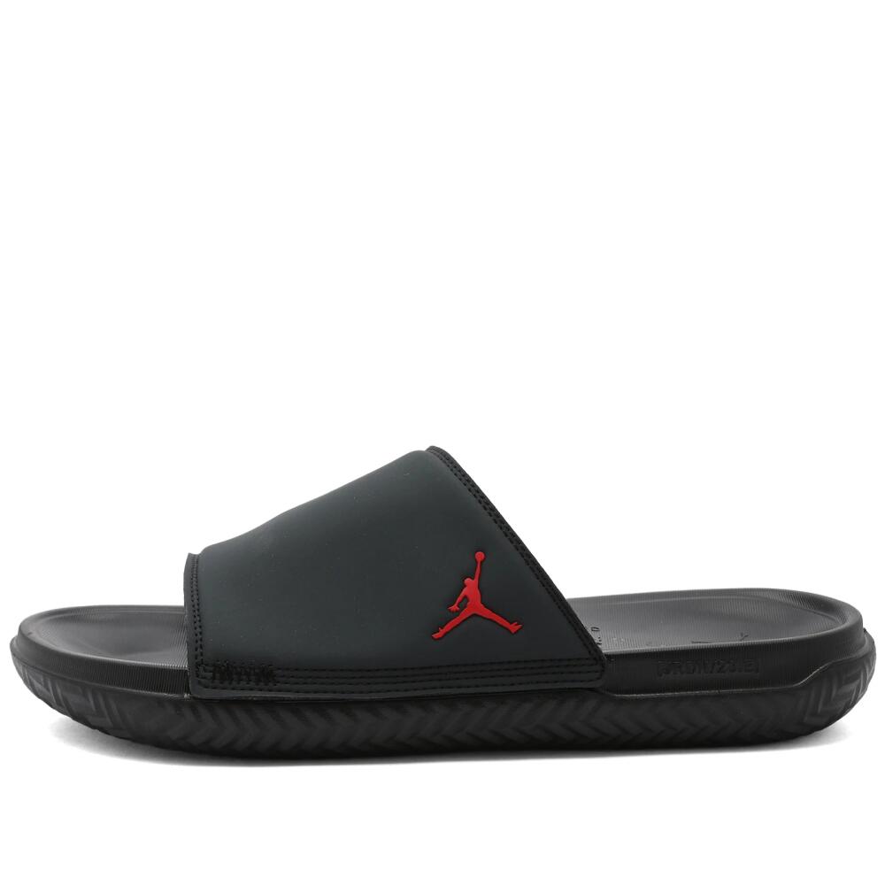 Air Jordan Men's Play Slide in Anthracite/University Red Cover