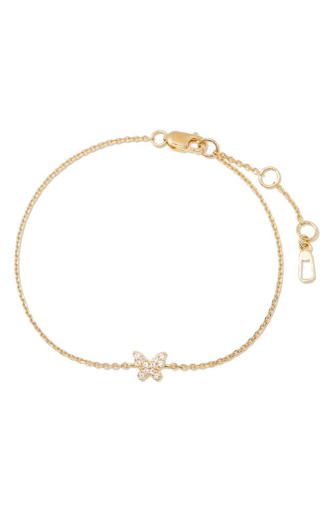 Brook and York Adeline Butterfly Charm Bracelet in Gold Cover