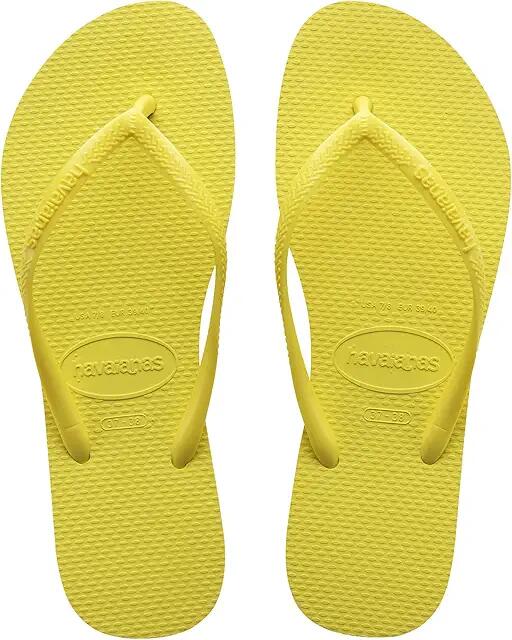 Havaianas Slim Flip Flop Sandal (Pixel Yellow) Women's Sandals Cover