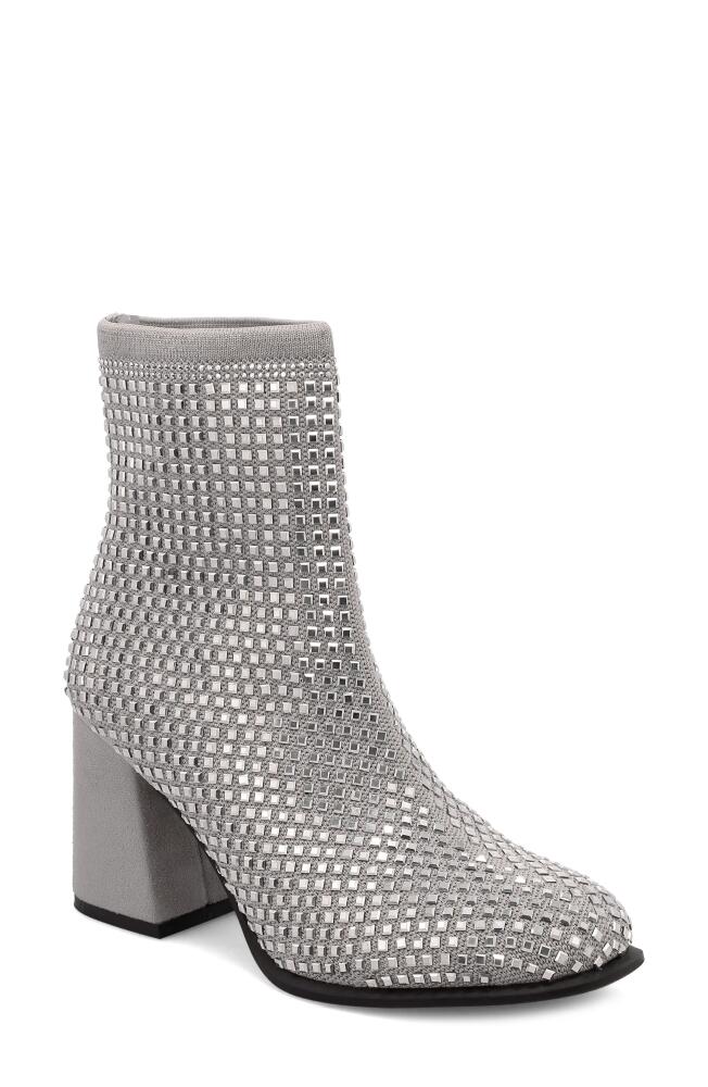 MIA Erika Rhinestone Bootie in Silver Cover