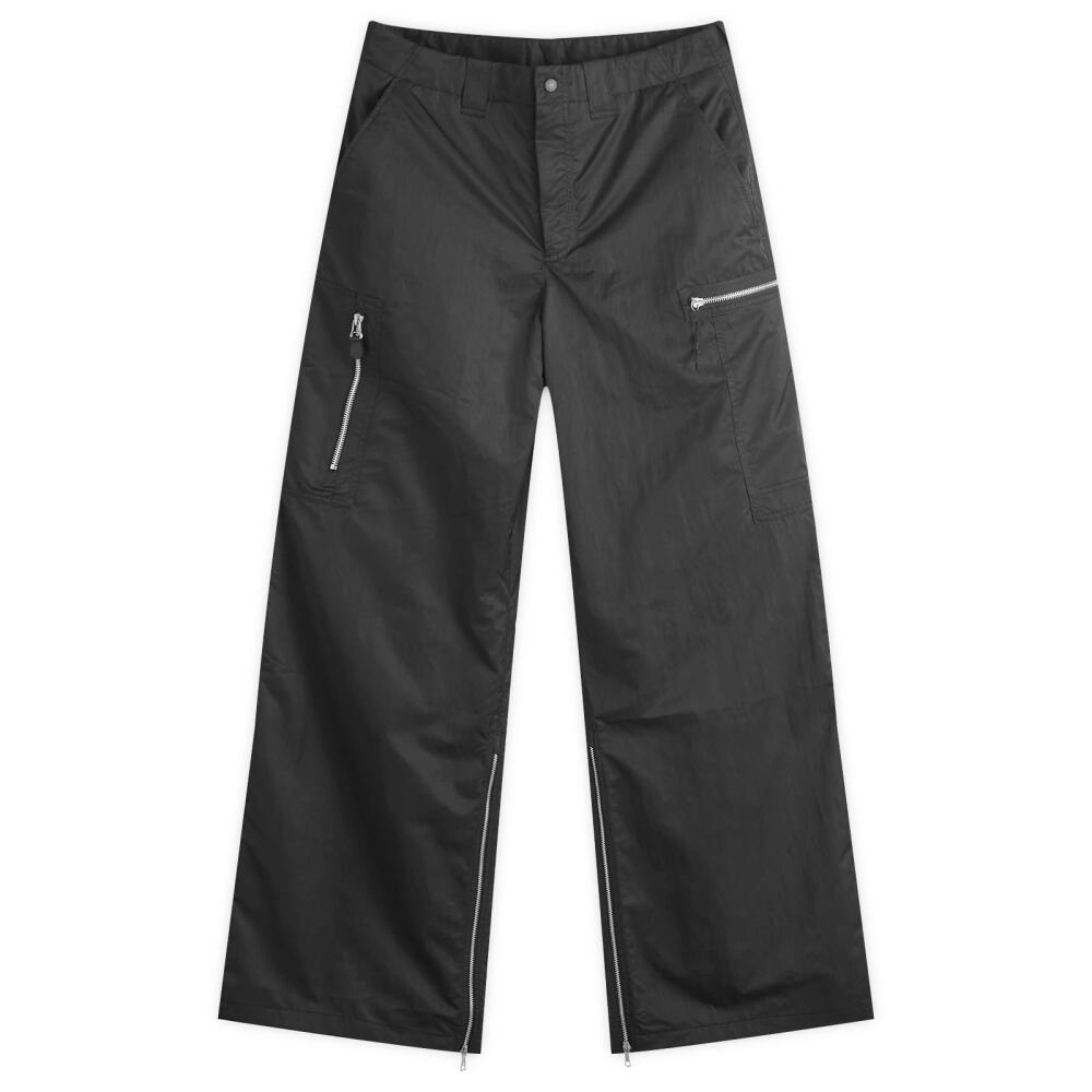 Our Legacy Men's Tactical Sateen Cargo Pants in Black High Gloss Sateen Cover