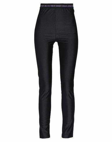 Versace Jeans Couture Woman Leggings Black Polyamide, Elastane Cover