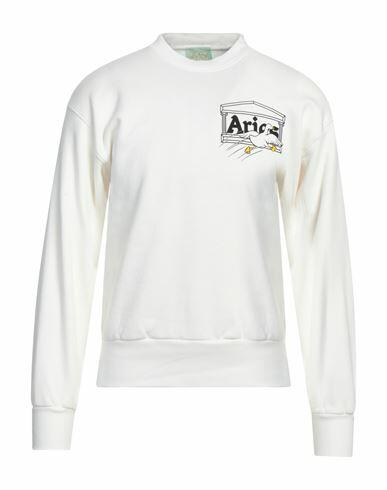 Aries Man Sweatshirt White Cotton Cover