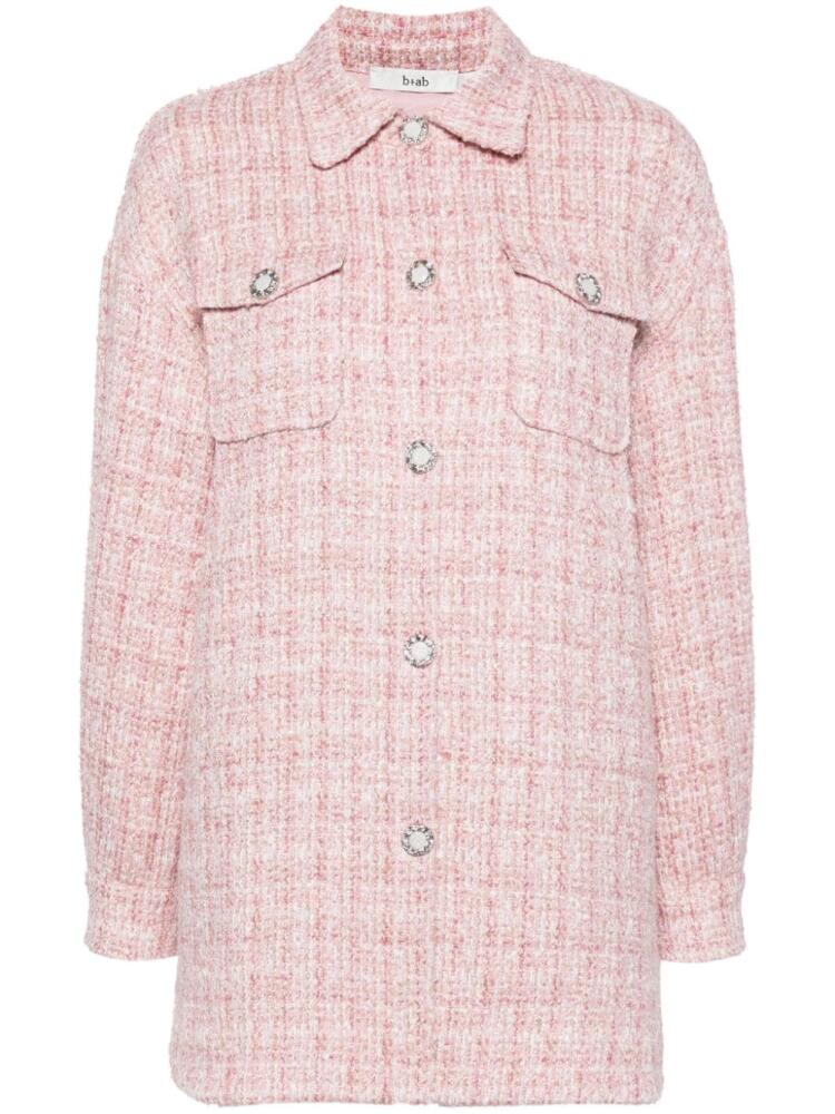 b+ab tweed shirt jacket - Pink Cover