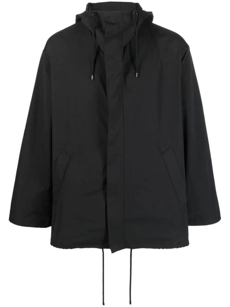 Auralee water-resistant hooded jacket - Black Cover