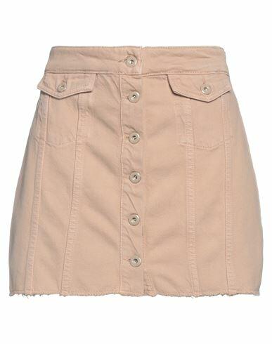 Liu •jo Woman Mini skirt Beige Cotton, Lyocell Cover