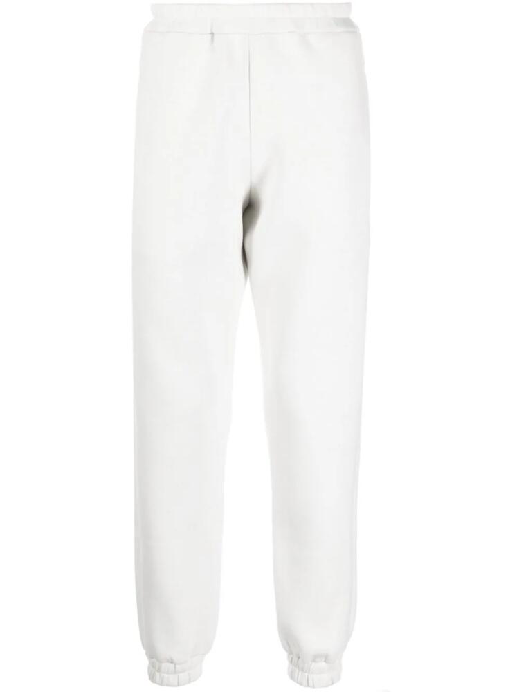 Lardini elasticated-waistband tapered track pants - White Cover