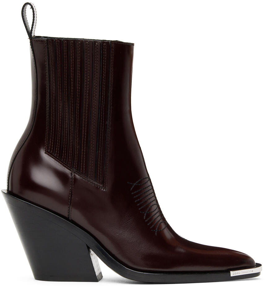 Rabanne Burgundy Crimson Boots Cover