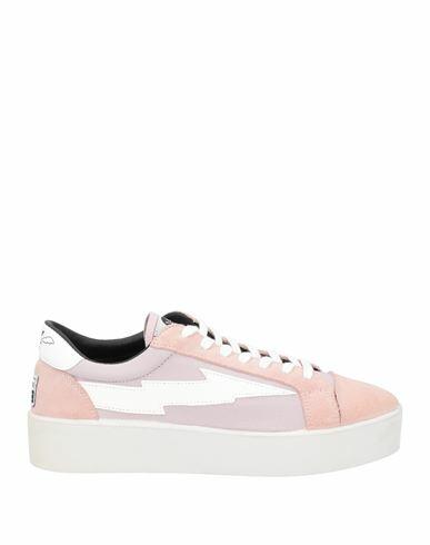 Sanyako Woman Sneakers Blush Soft Leather, Textile fibers Cover