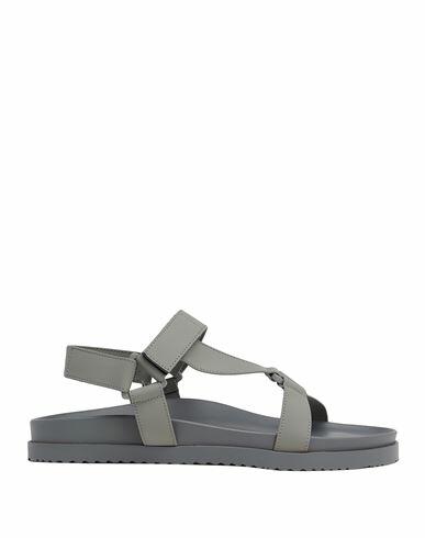 8 By Yoox Man Sandals Grey Polyurethane, Polyester, Cotton Cover