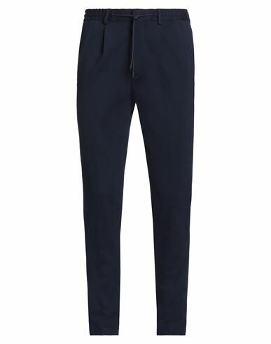 Manuel Ritz Man Pants Navy blue Viscose, Polyamide, Elastane Cover