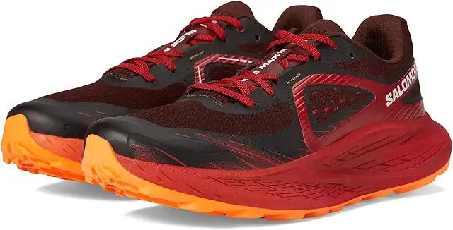 Salomon Glide Max Tr (Bitter Chocolate/Red Dahlia/Shocking Orange) Men's Shoes Cover