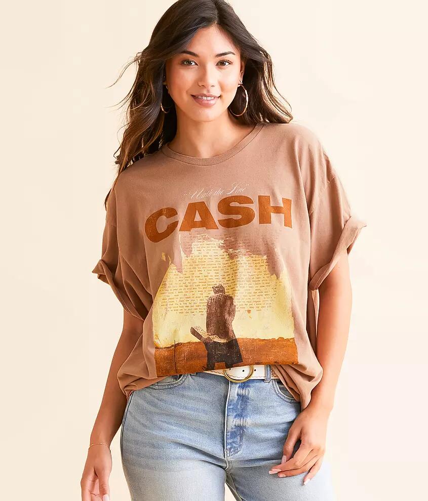 Merch Traffic Johnny Cash Oversized Band T-Shirt Cover