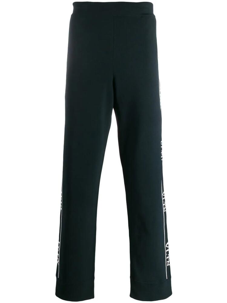 Valentino Garavani logo-tape track pants - Blue Cover