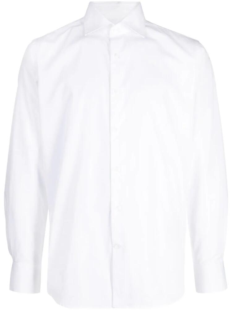 Man On The Boon. Thomas Mason cotton shirt - White Cover