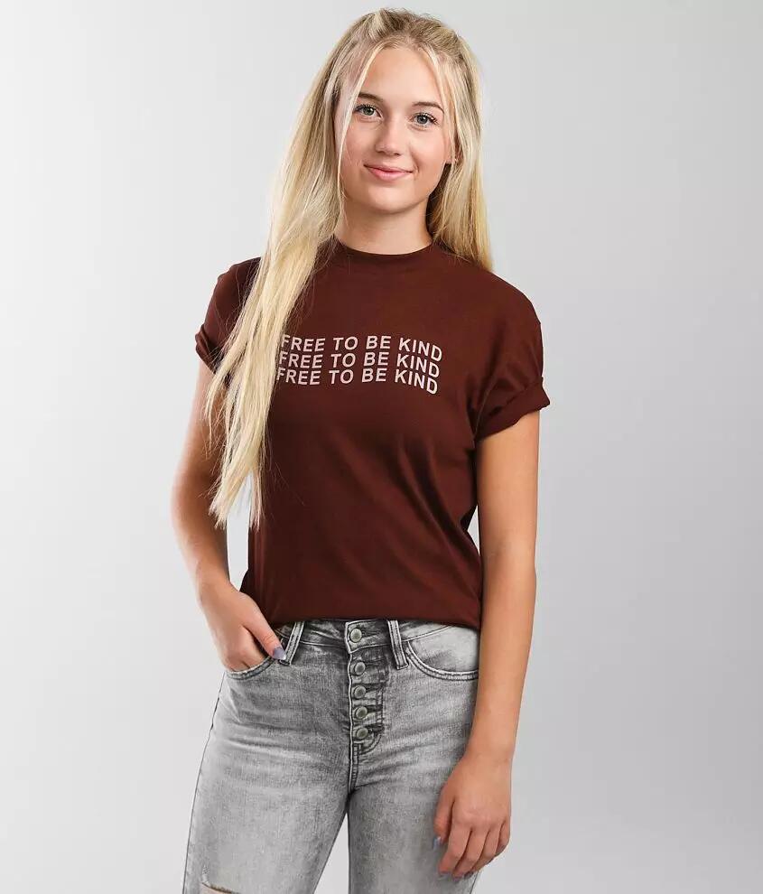 Modish Rebel Free To Be Kind T-Shirt Cover