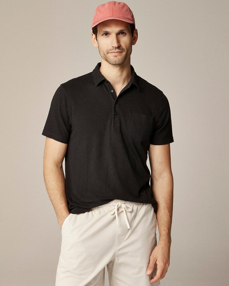 J.Crew Hemp-organic cotton blend polo shirt Cover