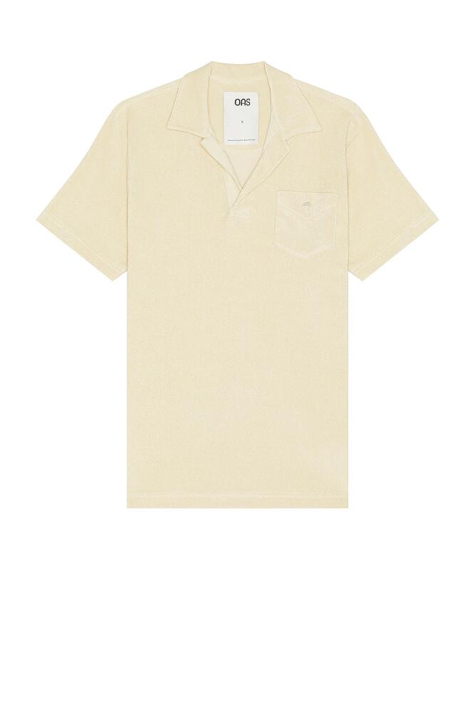 OAS Polo Terry Shirt in Cream Cover