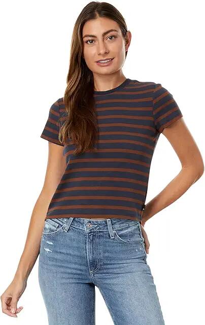 AG Jeans Sadie 90s Vintage Crew (Deep Navy/Spiced Maple) Women's Clothing Cover