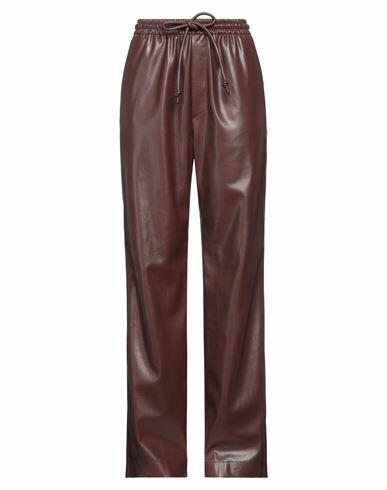 Nanushka Woman Pants Cocoa Recycled polyester, Polyurethane Cover