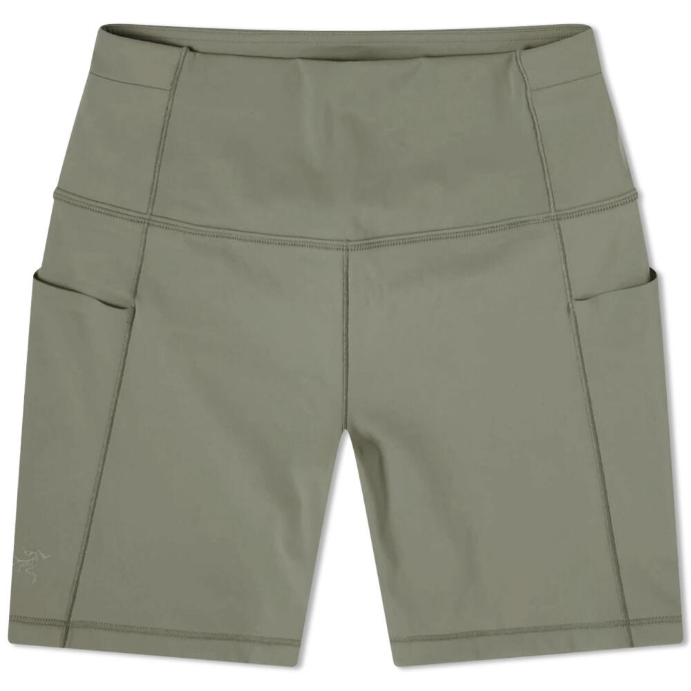 Arc'teryx Women's Essent High Rise Cycling Shorts in Forage Cover