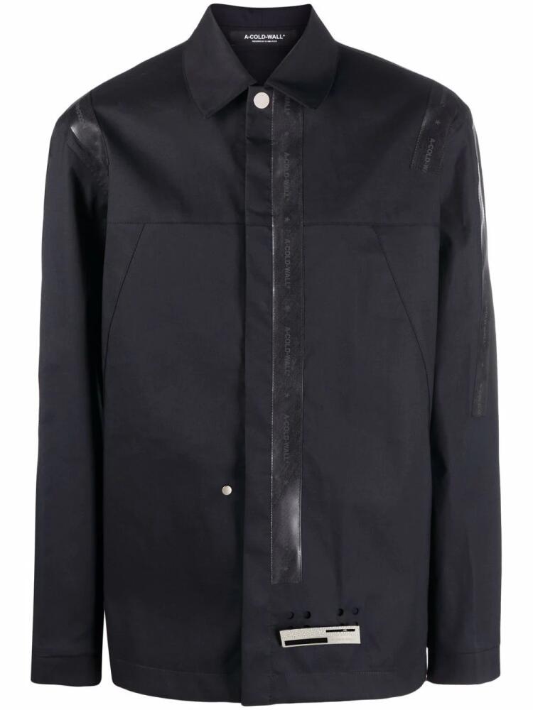 A-COLD-WALL* rubber-trim shirt - Black Cover