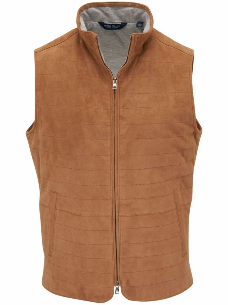 Peter Millar Vista suede vest - Brown Cover