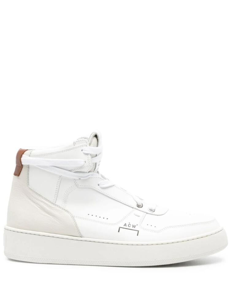 A-COLD-WALL* Luol high-top leather sneakers - White Cover