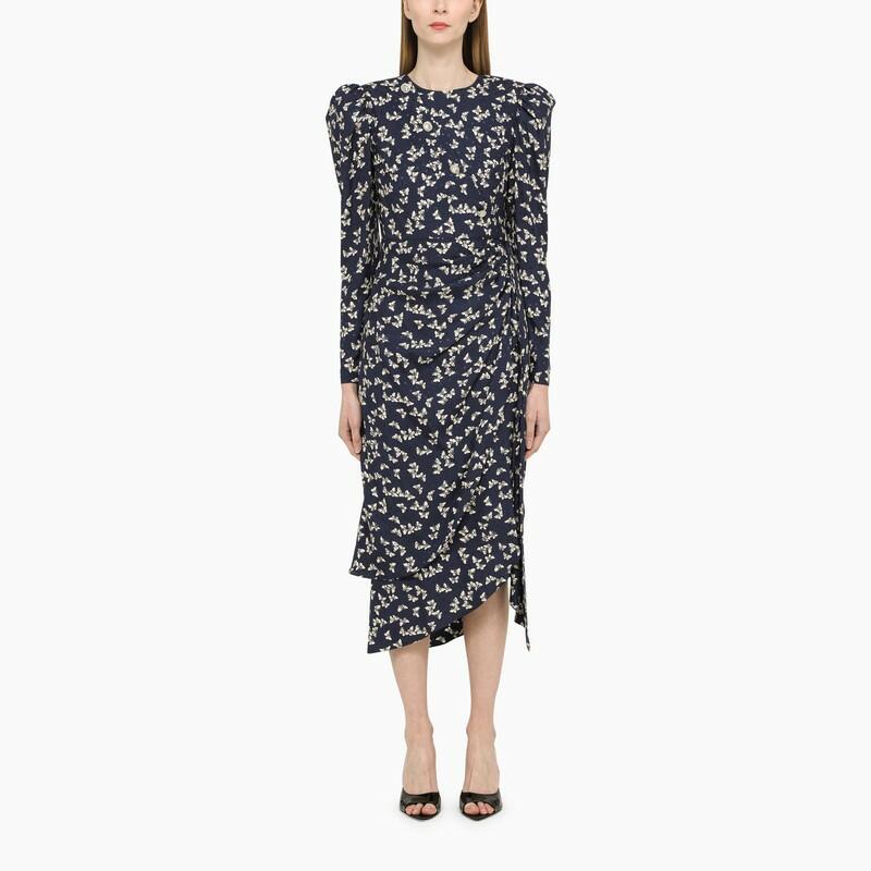 Alessandra Rich Blue draped midi dress Cover