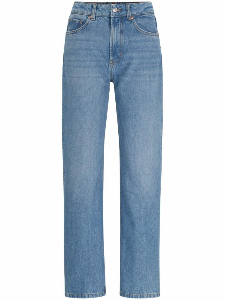 HUGO straight-leg cotton jeans - Blue Cover