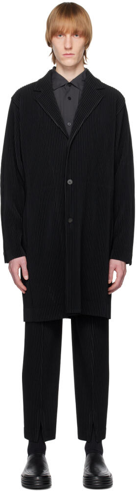 HOMME PLISSÉ ISSEY MIYAKE Black Basics Coat Cover