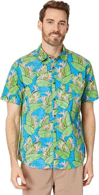 Hurley One Only Lido Stretch Short Sleeve Woven (Arctic Neon) Men's Clothing Cover