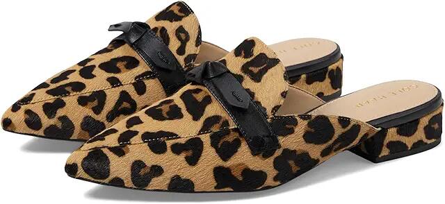 Cole Haan Piper Bow Mule (Leopard Haircalf Print) Women's Flat Shoes Cover