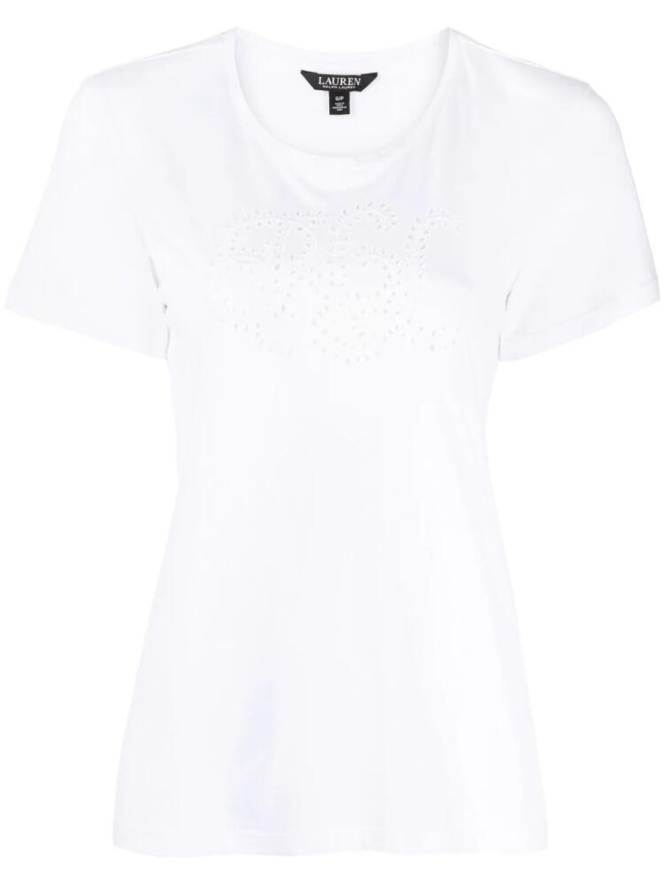 Lauren Ralph Lauren Katlin embroidered T-shirt - White Cover