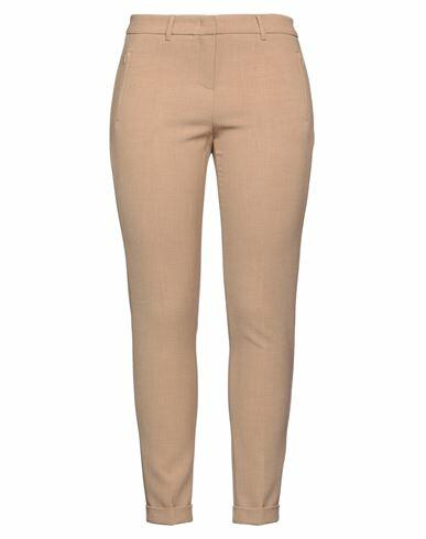 Seductive Woman Pants Camel Polyester, Viscose, Cotton, Elastane Cover