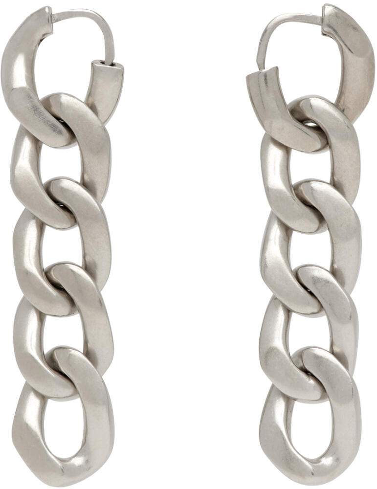 Maison Margiela Silver Gourmette Collection Earrings Cover