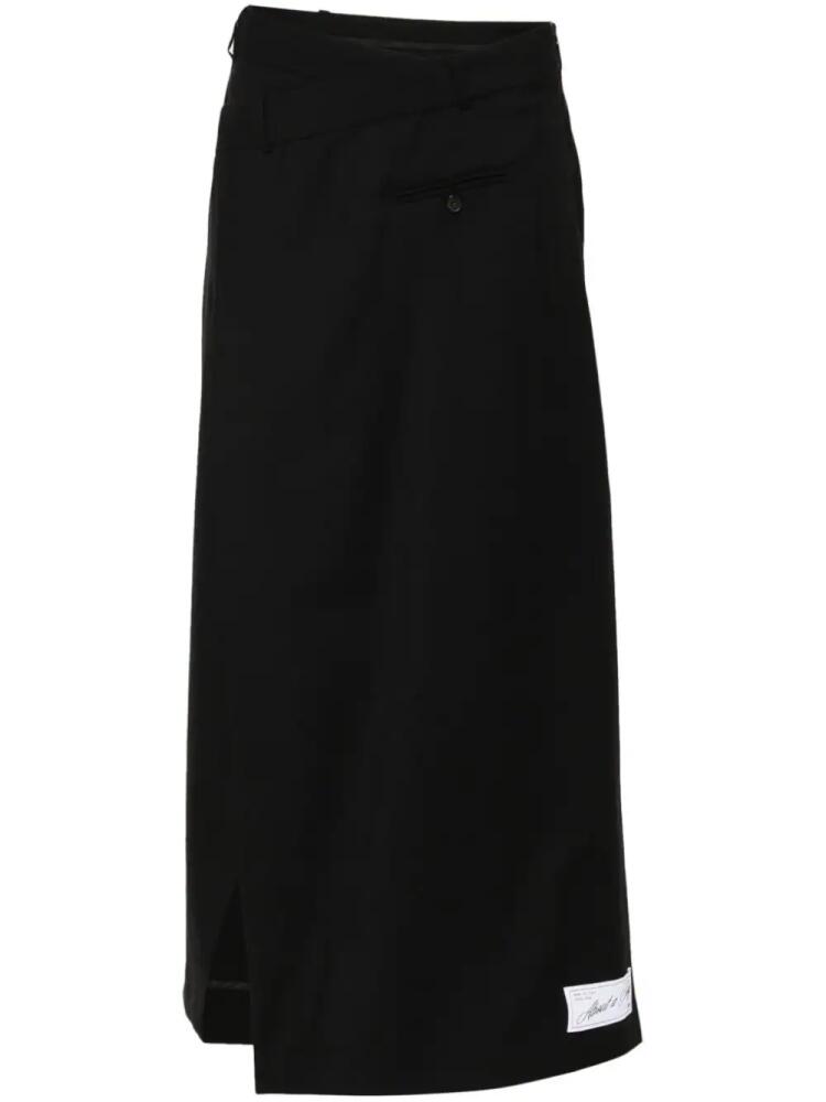 Erika Cavallini wool midi skirt - Black Cover