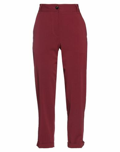 Momoní Woman Pants Burgundy Polyester, Viscose Cover