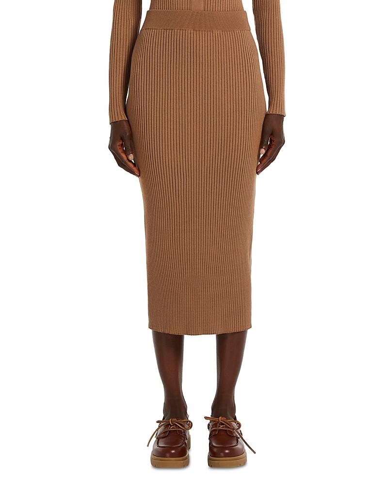 Weekend Max Mara Calotta Rib Knit Skirt Cover