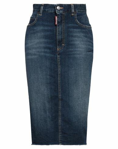 Dsquared2 Woman Denim skirt Blue Cotton, Elastane, Polyester Cover