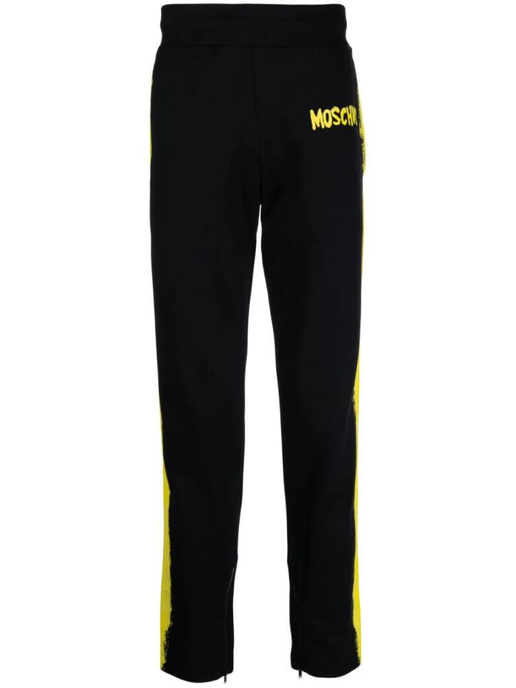 Moschino logo-print track pants - Black Cover