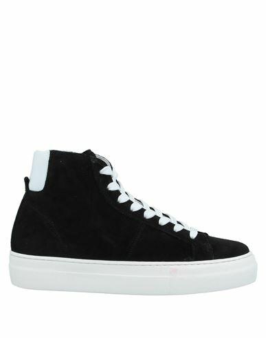 Low Brand Man Sneakers Black Soft Leather Cover